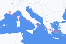 Flyg från Marseille, Frankrike till Paros, Grekland