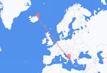 Flights from Egilsstaðir to Brindisi
