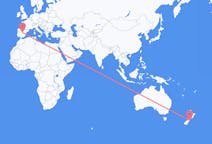ニュージーランドのから クライストチャーチ、スペインのへ マドリードフライト