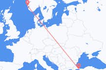 Loty z Haugesund, Norwegia z Stambuł, Turcja