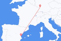 Flyg från Karlsruhe, Tyskland till Valencia, Spanien