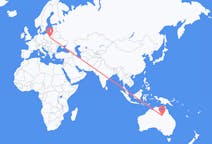 Flyreiser fra Mount Isa (Queensland), til Warszawa