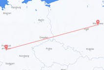 Flyreiser fra Warszawa, Polen til Frankfurt, Tyskland