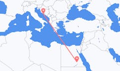 Flights from Aswan, Egypt to Brač, Croatia
