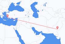 Flyrejser fra Rahim Yar Khan, Pakistan til Bodrum, Tyrkiet