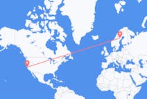 Flights from San Francisco, the United States to Lycksele, Sweden