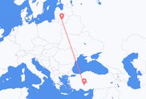 出发地 立陶宛出发地 考那斯目的地 土耳其科尼亞的航班