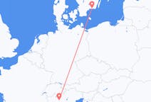 Flug frá Karlskrona, Svíþjóð til Mílanó, Ítalíu