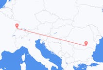 Flyg från Mulhouse, Schweiz till Bukarest, Rumänien