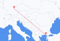 出发地 德国出发地 纽伦堡目的地 希腊亞歷山德魯波利斯的航班