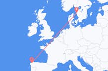 Flyrejser fra La Coruña til Göteborg