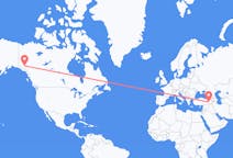 Flyreiser fra Whitehorse, Canada til Mus, Tyrkia