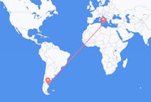 Flyreiser fra Comodoro Rivadavia, Argentina til Malta, Malta