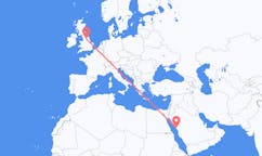 Flights from Yanbu, Saudi Arabia to Leeds, England