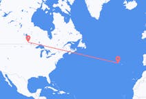 Flights from Winnipeg, Canada to Pico Island, Portugal
