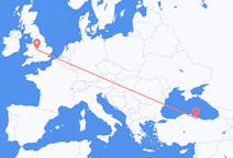 Flyg från Samsung, Turkiet till birmingham, England
