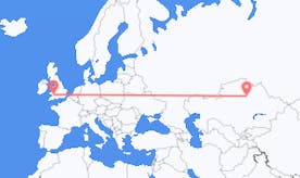 Flyreiser fra Kasakhstan til Wales