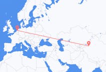 Flyg från Aksu City, Kina till Amsterdam, Nederländerna