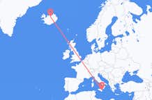 Flyg från Catania, Italien till Akureyri, Island