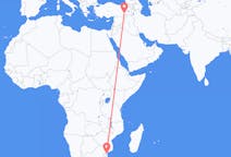 Lennot Maputosta, Mosambik Batmaniin, Turkki