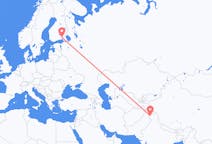 Flights from Srinagar, India to Lappeenranta, Finland