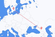 Flyreiser fra Mineralnye Vody, Russland til Växjö, Sverige