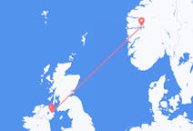 Flug frá Sogndal, Noregi til Belfast, Norður-Írlandi