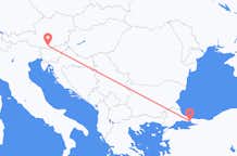 Flyreiser fra Klagenfurt, Østerrike til Istanbul, Tyrkia