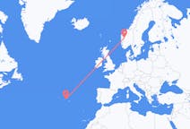 Flyg från Terceira till Sogndal