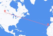 Flyrejser fra Regina til Lanzarote