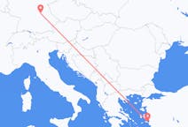 Vluchten van Neurenberg, Duitsland naar Samos, Griekenland