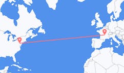 Flyreiser fra Lancaster, USA til Clermont-Ferrand, Frankrike