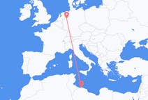 出发地 利比亚出发地 的黎波里目的地 德国明斯特的航班