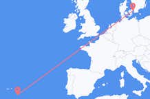 Flyreiser fra Santa Maria, Portugal til København, Danmark