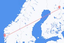 Fly fra Bergen til Kuusamo