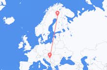 Flyg från Osijek, Kroatien till Rovaniemi, Finland