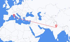 Flights from Gwalior, India to Alghero, Italy