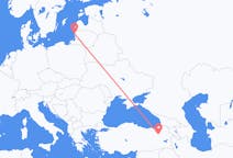 Flyg från Palanga, Litauen till Erzurum, Turkiet