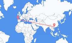 Flights from from Nanning to Santiago De Compostela