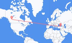 Flights from Dawson Creek, Canada to Tokat, Turkey