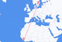 出发地 利比里亚出发地 蒙羅維亞目的地 瑞典林雪平的航班