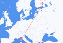 Flyrejser fra Ajaccio, Frankrig til Lappeenranta, Finland