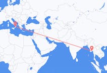 出发地 缅甸仰光目的地 意大利拉默齐亚温泉的航班