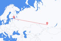 Fly fra Abakan til Sankt Petersborg