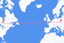 Flyreiser fra Timmins, Canada til Kraków, Polen