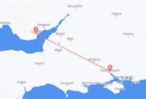 Flyreiser fra Southampton, England til Cardiff, Wales