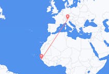 Flyreiser fra Bissau, Guinea-Bissau til Bolzano, Italia
