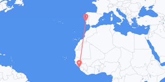 Flyg från Guinea till Portugal