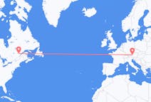Flyg från Saguenay, Kanada till Salzburg, Österrike