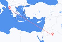 Flyreiser fra Al Jawf-regionen, Saudi-Arabia til Korfu, Hellas